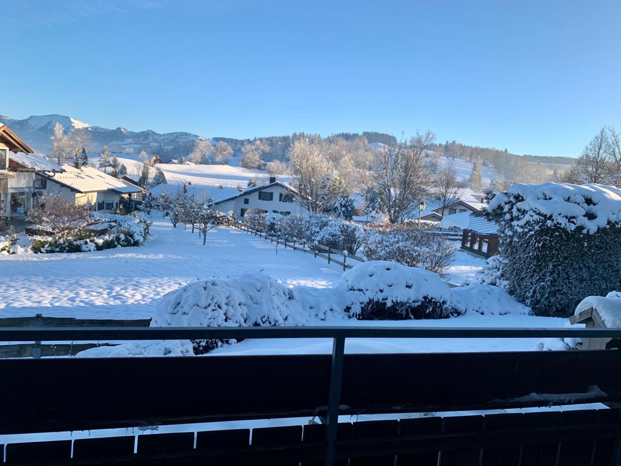 Lindners Hideaways - Bergnest Lodge - Bergblick Fewo 6 Pers Balkon Garten Hund Ski Unterkunft Luftkurort Oberreute Naehe Buchenegger Wasserfaelle Eistobel Bodensee Zewnętrze zdjęcie